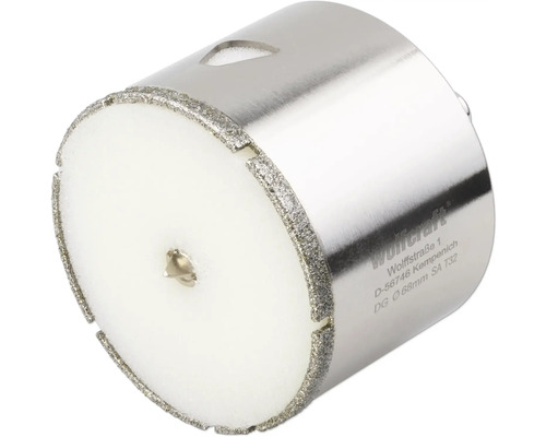 Burghiu pentru faianță Wolfcraft cu diametrul de 68 milimetri