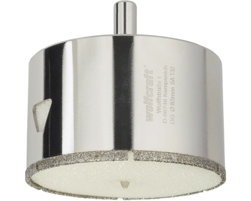 Freza de carotat Wolfcraft pentru faianță cu diametrul de 83 milimetri
