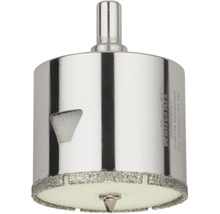 Freza cilindrică diamantată cu burghiu de centrare, diametru 60 milimetri