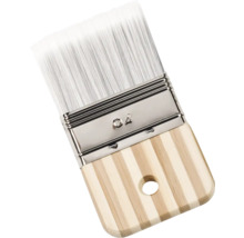 Pensulă plată cu mâner din lemn și peri