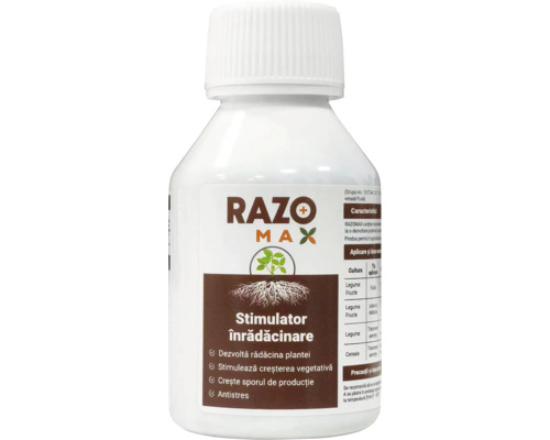 Stimulator de rădăcini Razomax în sticlă albă