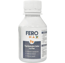 Sticlă cu îngrășământ foliar cu fier