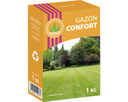 Pachet de semințe de gazon, 1 kilogram, pentru un gazon confortabil