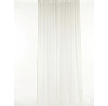 Cortină albă, transparentă, din material textil