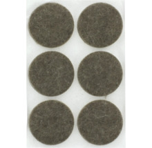 Șase glisiere rotunde din pâslă pentru protejarea podelelor și a mobilierului.