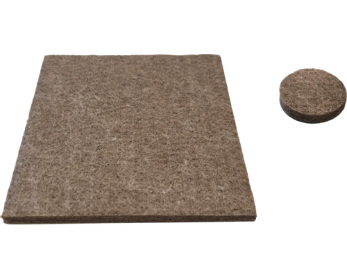 Glisiere de mobilă din pâslă, pătrate și rotunde