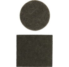 Glisiere din pâslă de formă rotundă și dreptunghiulară