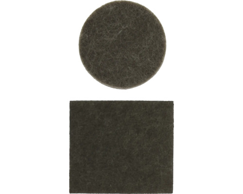 Glisiere din pâslă de formă rotundă și dreptunghiulară