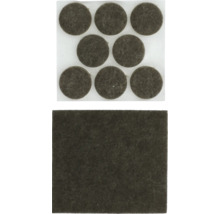 Glisiere autoadezive pentru mobilă din pâslă, de formă rotundă și pătrată