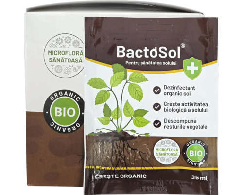 Ambalajul produsului BactoSol pentru ameliorarea solului