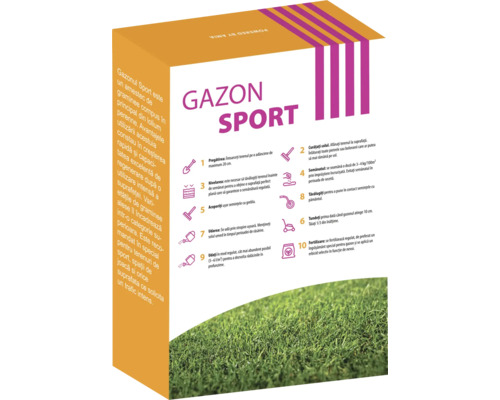 Pachet gazon sport cu instrucțiuni de îngrijire a gazonului
