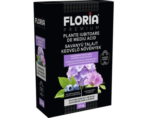 Îngrășământ Floria Premium pentru plante acidofile, ambalaj de 2,5 kilograme