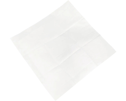 Un șervețel de hârtie alb, individual