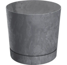 Ghiveci rotund din gresie cu suport