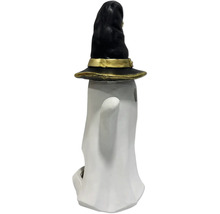 Figurină fantomă cu pălărie de vrăjitoare ca decorațiune de Halloween