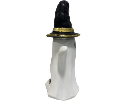 Figurină fantomă cu pălărie de vrăjitoare ca decorațiune de Halloween