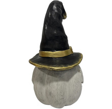 Figurină decorativă de Halloween: dovleac cu pălărie de vrăjitoare