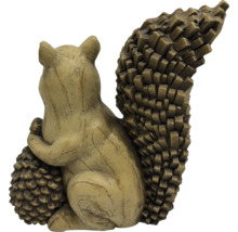 Figurină decorativă de veveriță cu con de pin pentru grădină