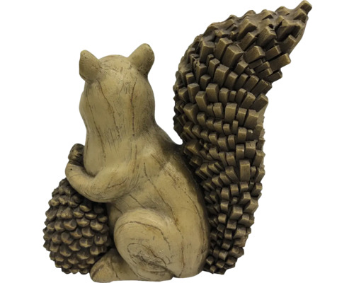 Figurină decorativă de veveriță cu con de pin pentru grădină