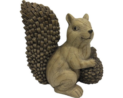 Figurină decorativă veveriță cu con de pin