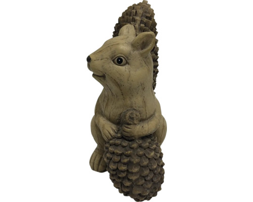 Figurină decorativă de veveriță cu con de pin pentru grădină