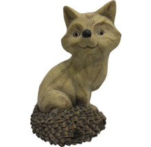 Figurină decorativă vulpe așezată