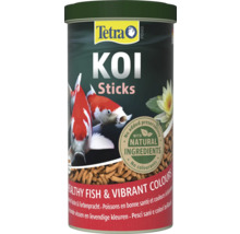 Hrană pentru pești Tetra Pond Koi Sticks în doză cu Tetra Logo, ingrediente naturale, fără conservanți și coloranți.