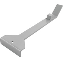 Dispozitiv metalic pentru montarea parchetului laminat și a parchetului din lemn masiv.