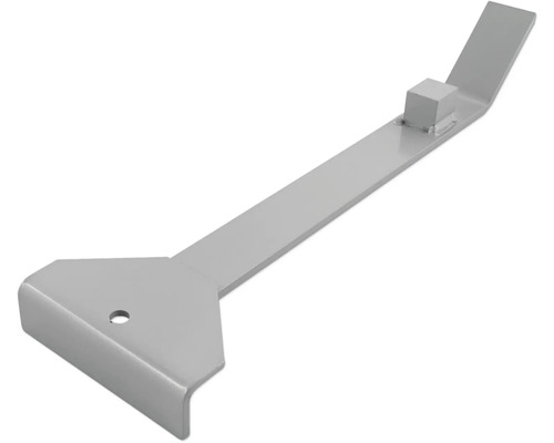Dispozitiv metalic pentru montarea parchetului laminat și a parchetului din lemn masiv.