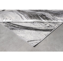 Covor gri-alb cu model abstract