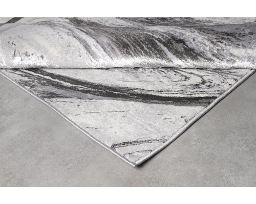 Covor gri-alb cu model abstract