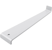 Suport de raft robust din metal cu cârlig de agățare și gaură de montaj.