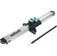 Trasator Wolfcraft cu cursor reglabil și creion pentru marcarea liniilor paralele.