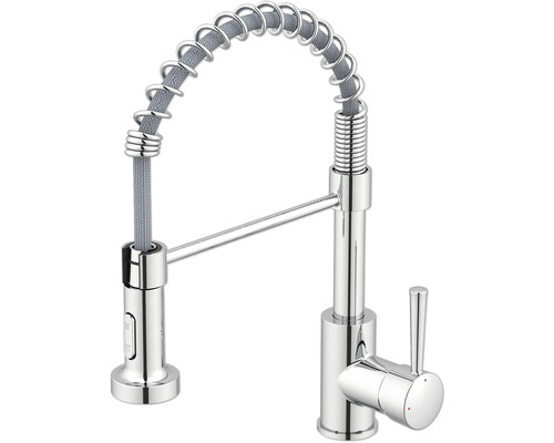 Baterie de bucătărie cu gât flexibil