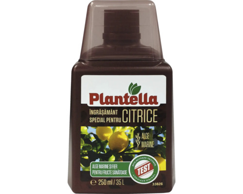 Îngrășământ pentru citrice Plantella în flacon de 250 ml
