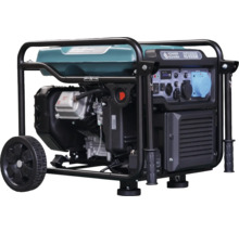 Generator de curent tip invertor Konner și Söhnen KS 6500iE cu roți și cadru metalic.