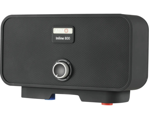 Boiler instant Atmor Inline 800 cu buton de reglare pentru trei trepte de putere.