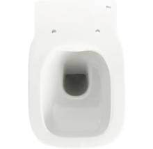 Vedere de sus a unei toalete suspendate albe