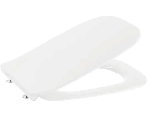 Capac WC cu închidere lentă Roca Debba duroplast alb 42,9x36 cm Capac de toaletă alb