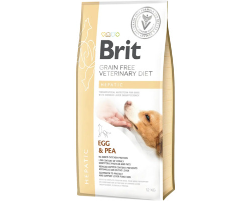 Hrană uscată pentru câini Brit Veterinary Diet Hepatic, sac de 12 kg