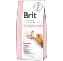 Brit Grain Free Veterinary Diet hrană pentru câini, hipoalergenică, cu somon și mazăre, 12 kilograme