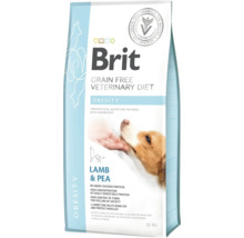 Brit Veterinary Diet Obesity hrană pentru câini cu miel și mazăre, 12 kilograme