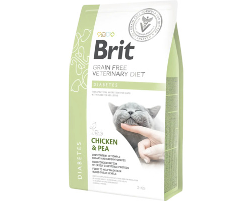 Brit Hrană dietetică veterinară fără cereale pentru diabet, 2 kg