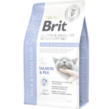 Hrană pentru pisici Brit pentru calm și reducerea stresului cu somon și mazăre într-un pachet de 2 kg