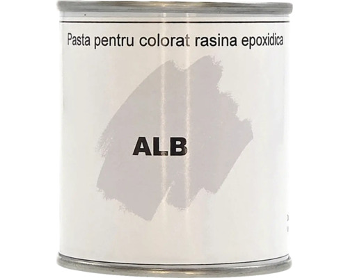 Pastă pentru colorat rășină epoxidică de culoare albă în cutie metalică