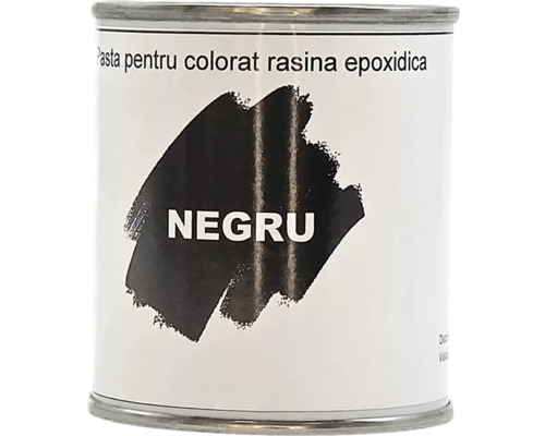 Pastă pentru colorat rășină epoxidică negru, în doză metalică