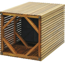 Cutie din lemn cu structură lamelară pentru depozitare exterioară