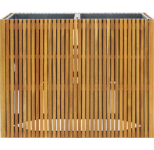 Jardiniere dublă din lamele de lemn