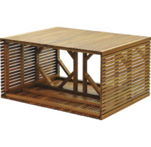 Depozit de lemne pentru grădină din șipci de lemn