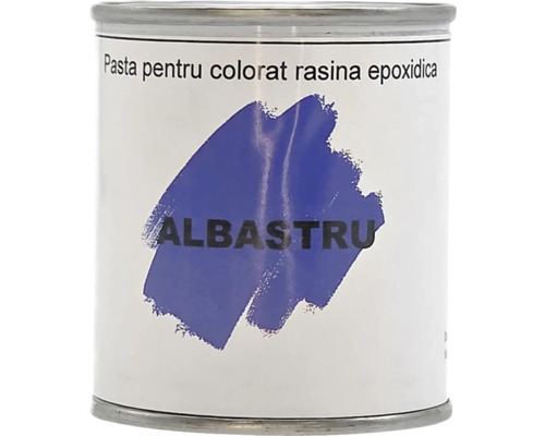 Pastă pentru colorat rășină epoxidică, albastru, în cutie metalică